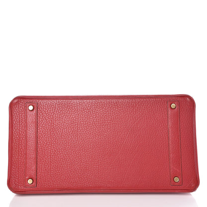 Hermes Ardennes Birkin 40 Rouge Vif 6 of 33