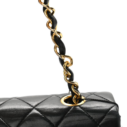 Chanel Lambskin Quilted Small Single Flap Black 12 of 13