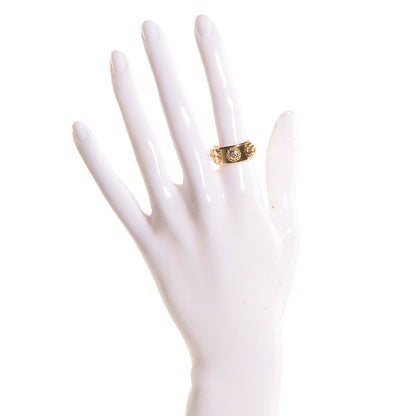 Chanel 18K Yellow Gold Diamond Camellia Band Ring 54 6.75 2 of 5