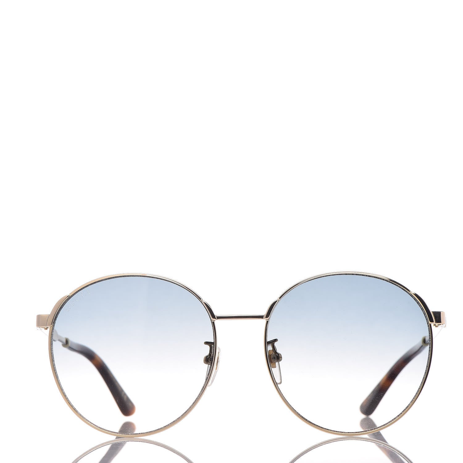 Gucci Web Round Sunglasses GG0206SK Gold 2 of 6