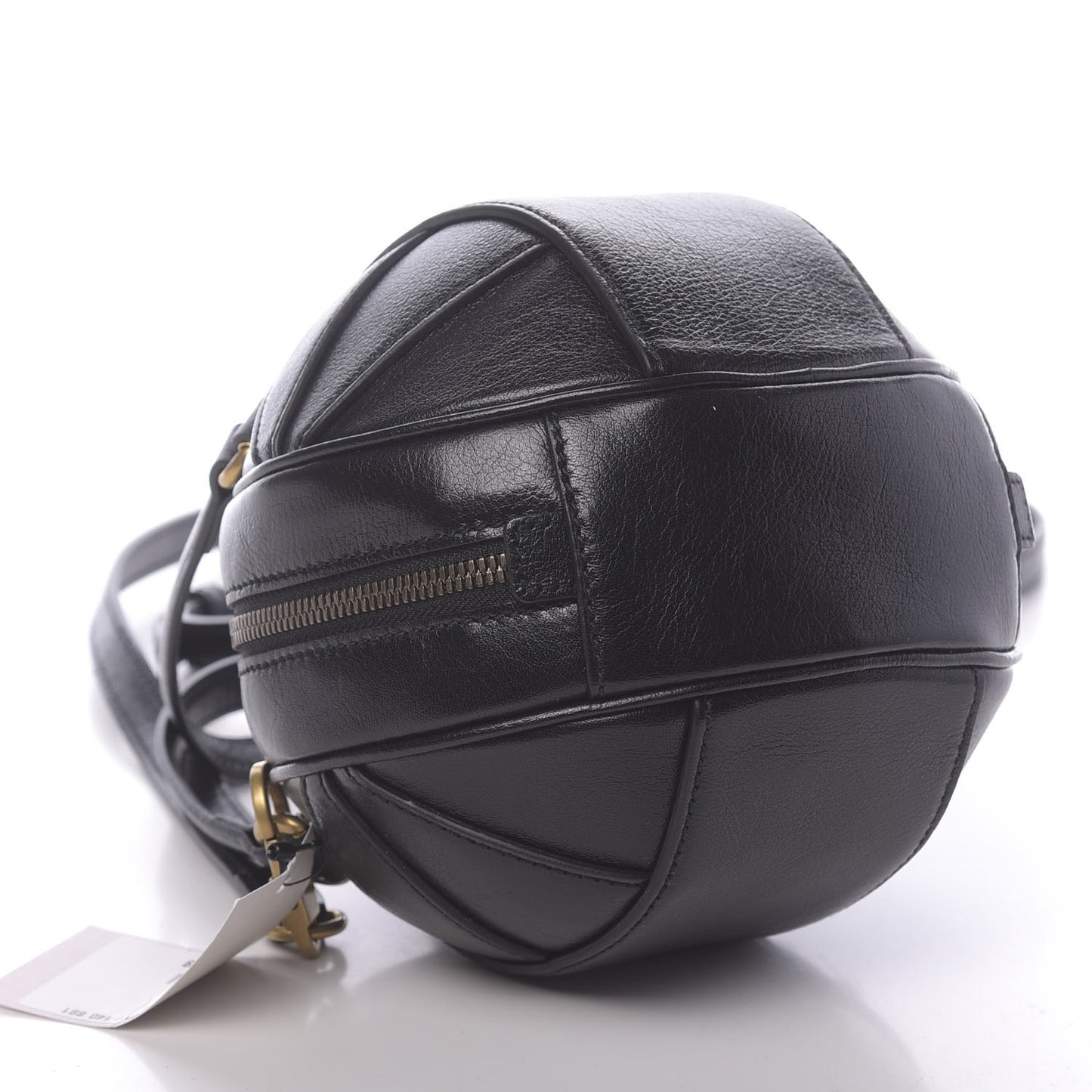 Piuma Lux Energy Mini Tifosa Basketball Shaped Shoulder Bag Black