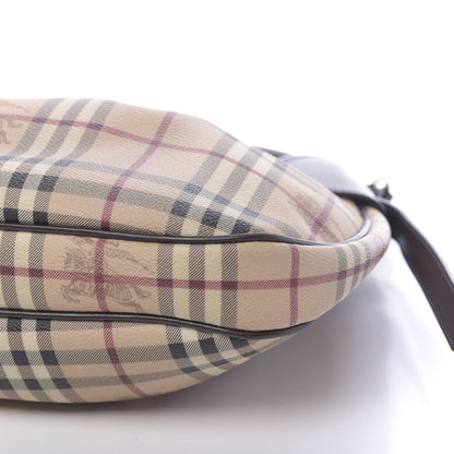 Burberry Haymarket Check Small Brooklyn Hobo Brown 11 of 12