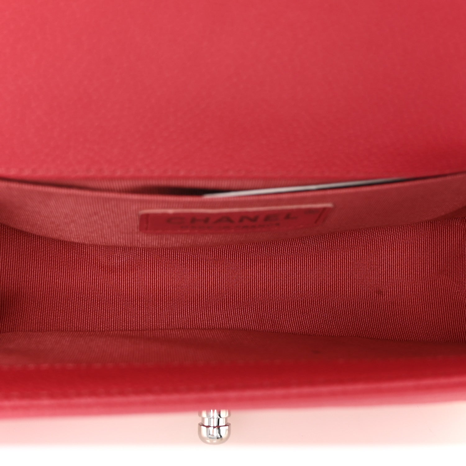 Chanel Caviar Quilted Small Boy Flap Red 5 of 11