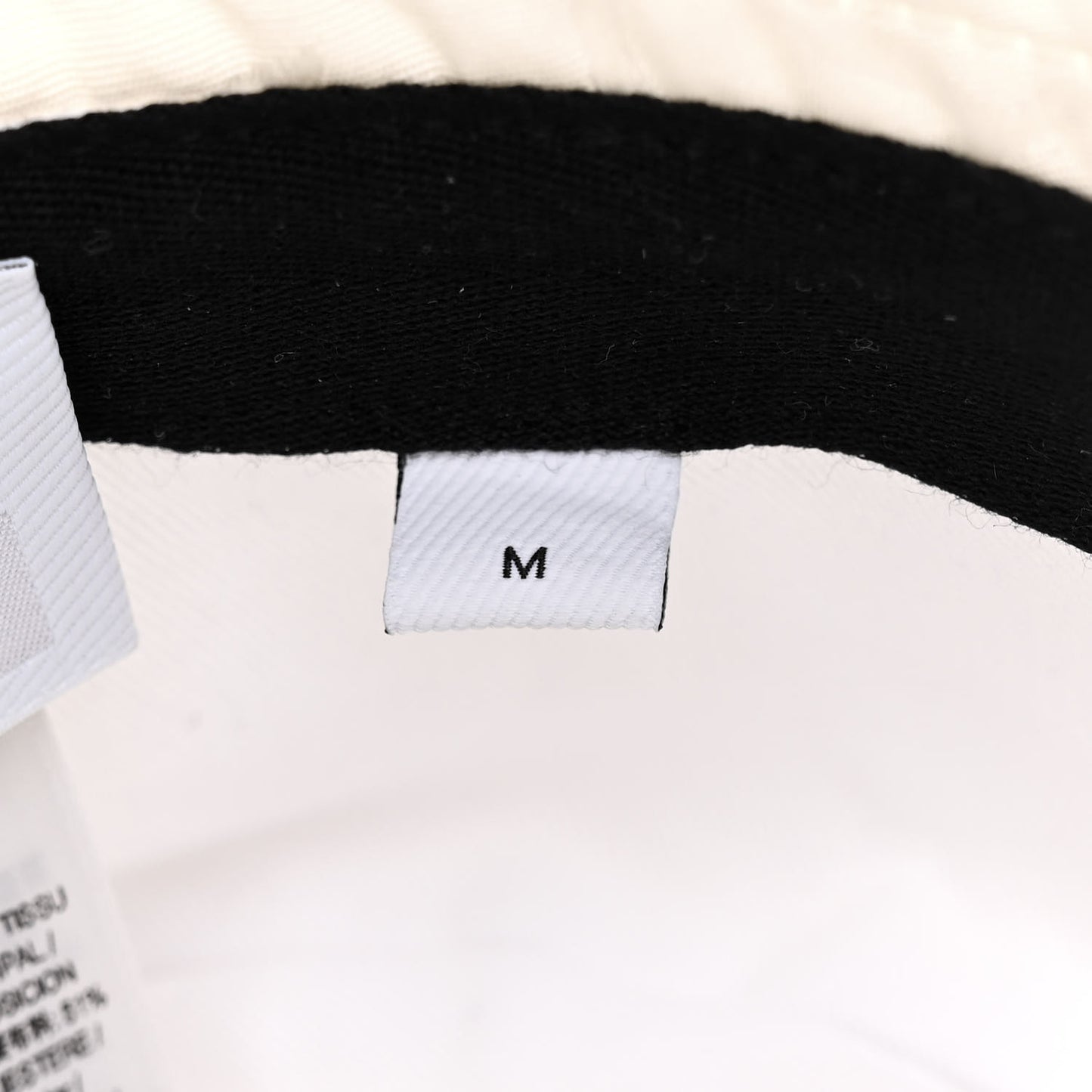 Polyester Logo Bucket Hat M White
