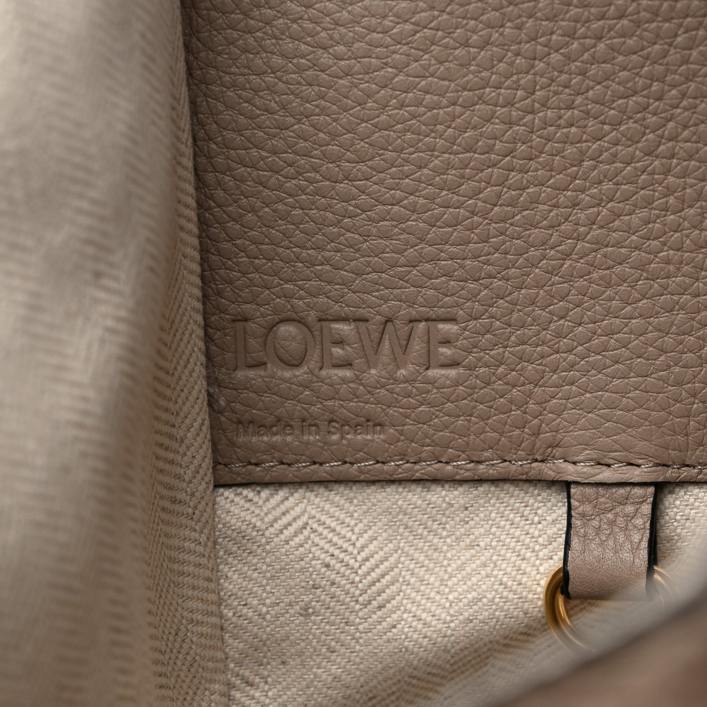 Calfskin Small Hammock Shoulder Bag Sand Mink