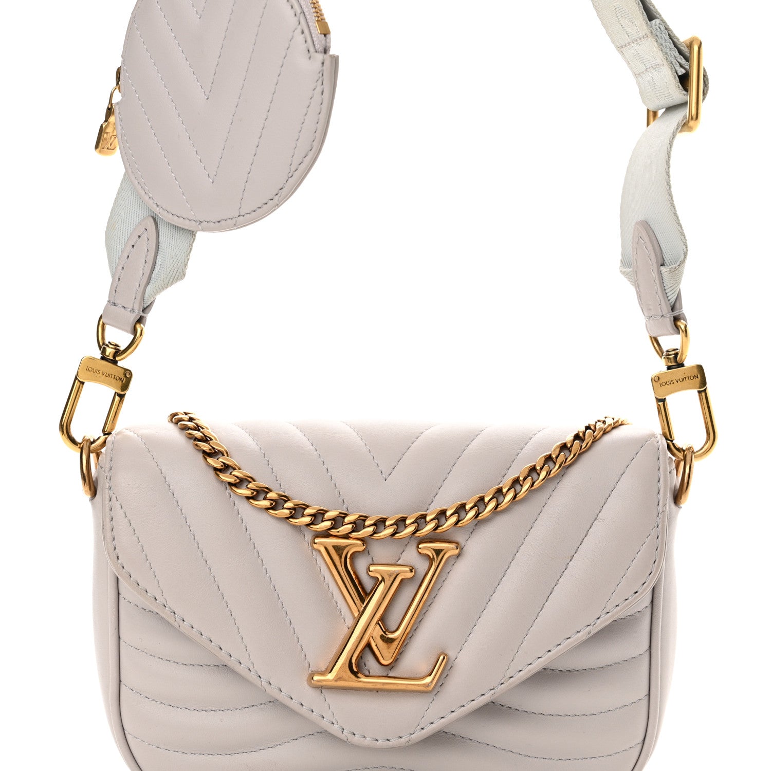 Louis Vuitton Calfskin New Wave Multi Pochette Brume 7 of 12