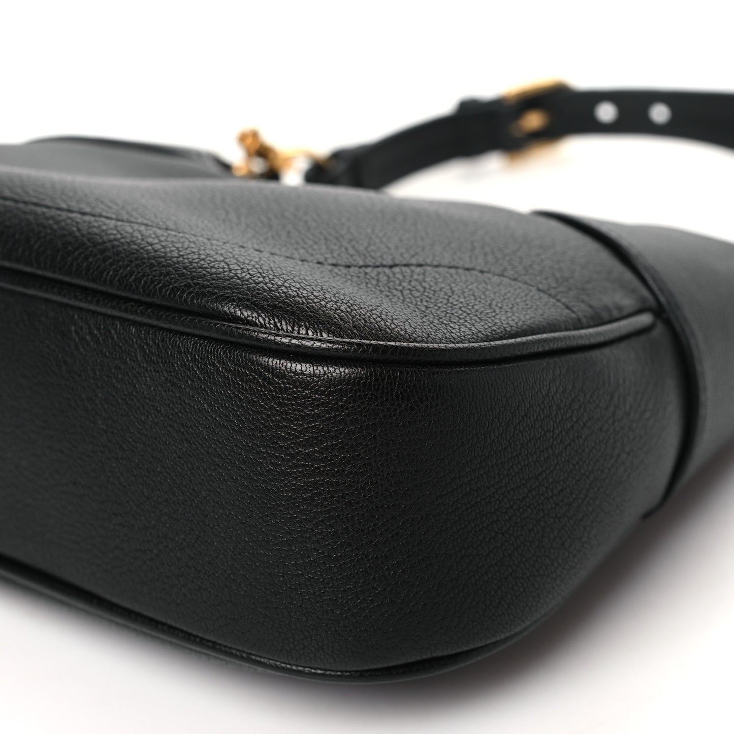 Goatskin Small Aphrodite Shoulder Bag Black