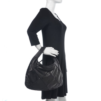 Bottega Veneta Nappa Quilted Medium Veneta Hobo Black 2 of 11