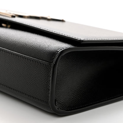 Saint Laurent Grain De Poudre Medium Classic Monogram Kate Satchel Black 10 of 10