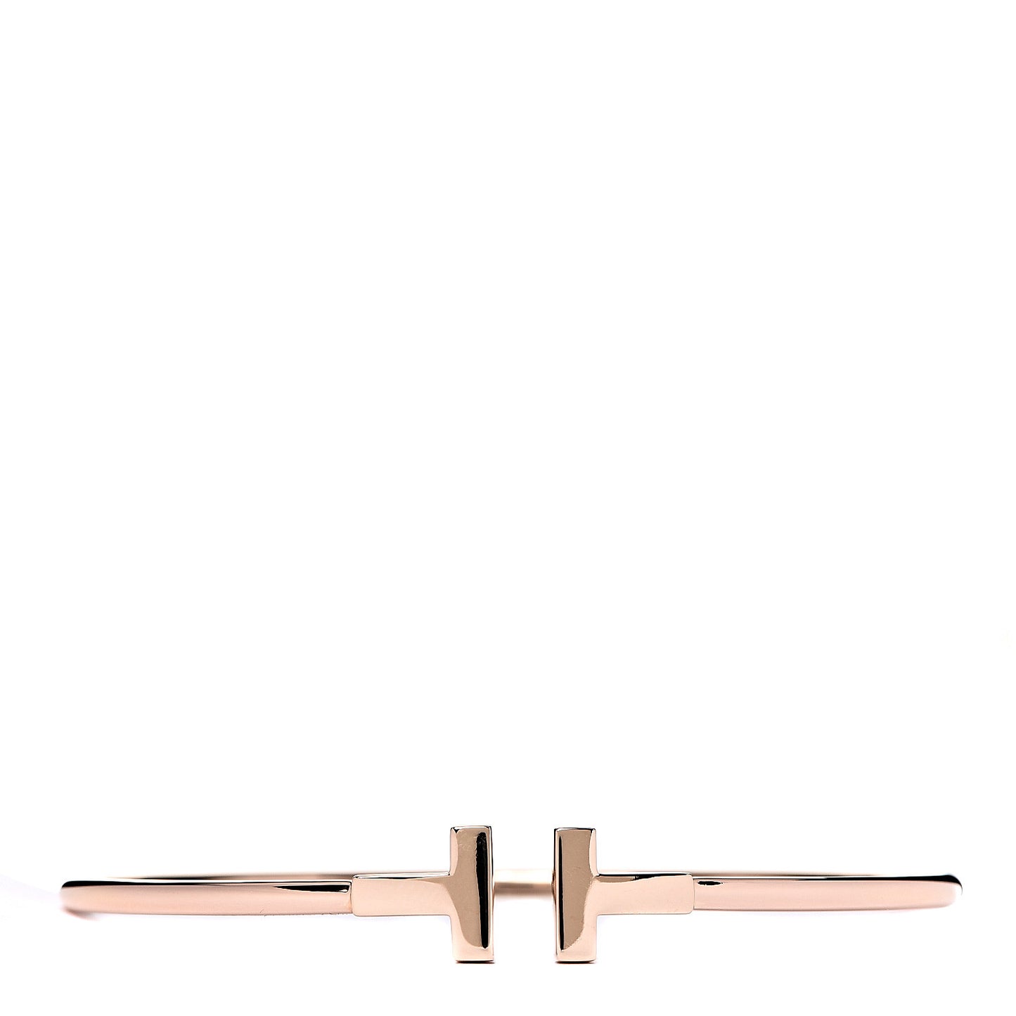 18K Rose Gold T Wire Bracelet