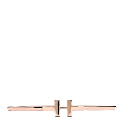 Tiffany 18K Rose Gold T Wire Bracelet 1 of 3