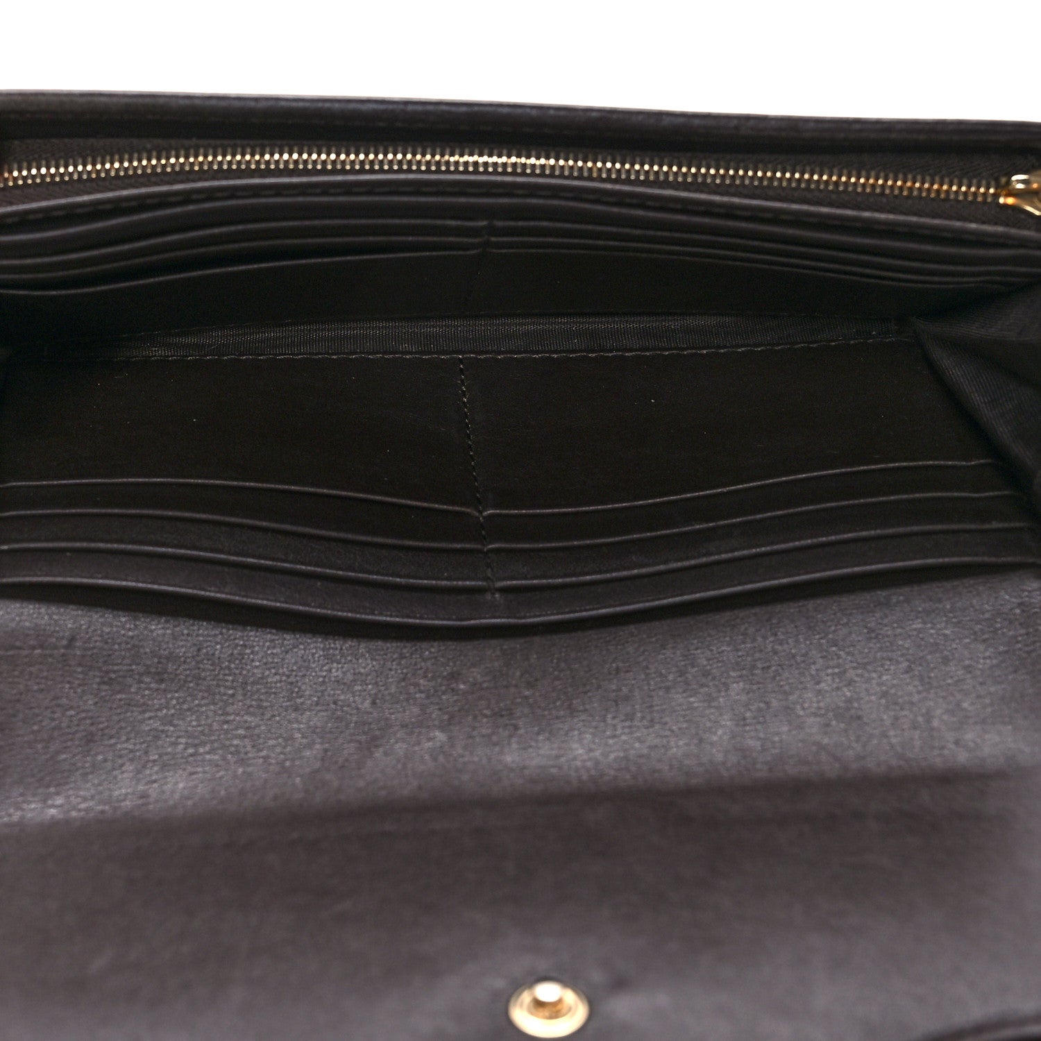 Gucci Monogram Margaux Calfskin Sukey Continental Wallet Beige Ebony Cocoa 5 of 13