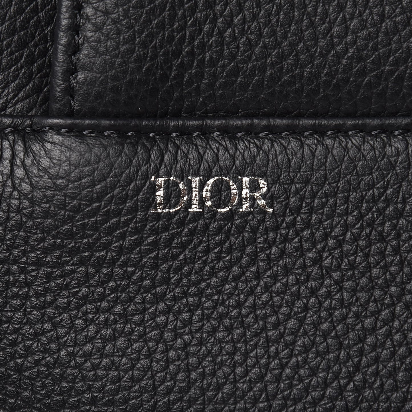 Grained Calfskin Kim Jones Saddle Bag Black