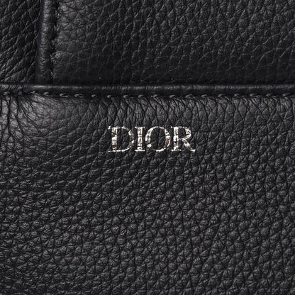Christian Dior Grained Calfskin Kim Jones Saddle Bag Black 8 of 9