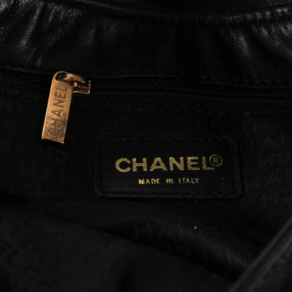 Chanel Lambskin Flap Shoulder Bag Black 7 of 8