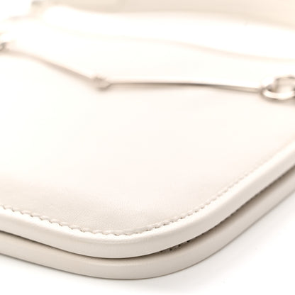 Gucci Calfskin Horsebit Slim Shoulder Bag White 10 of 10
