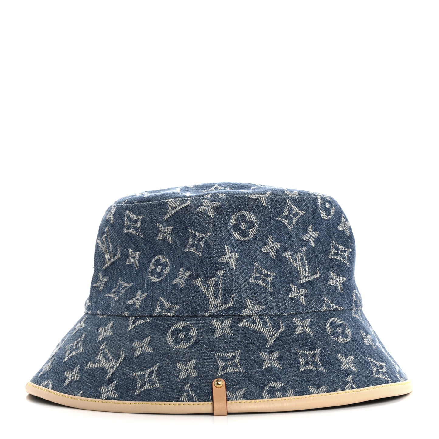 Monogram Denim Jacquard LV Remix Bucket Hat Blue