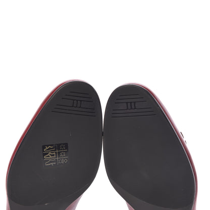 Hermes Goatskin Womens Royal Loafers 36.5 Rouge Tibétain 6 of 10