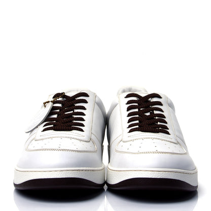 Louis Vuitton Calfskin Monogram Mens Rivoli Sneakers 9.5 White 2 of 5