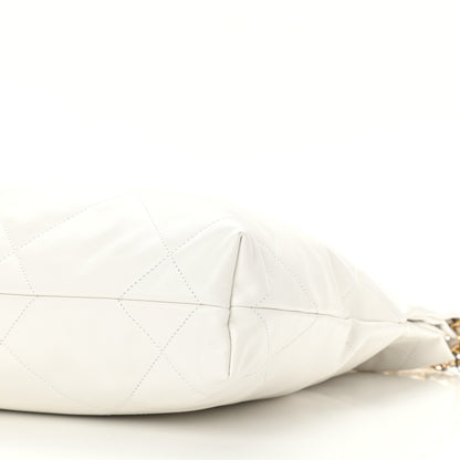 Chanel Shiny Calfskin Quilted Small Chanel 22 White 11 of 11