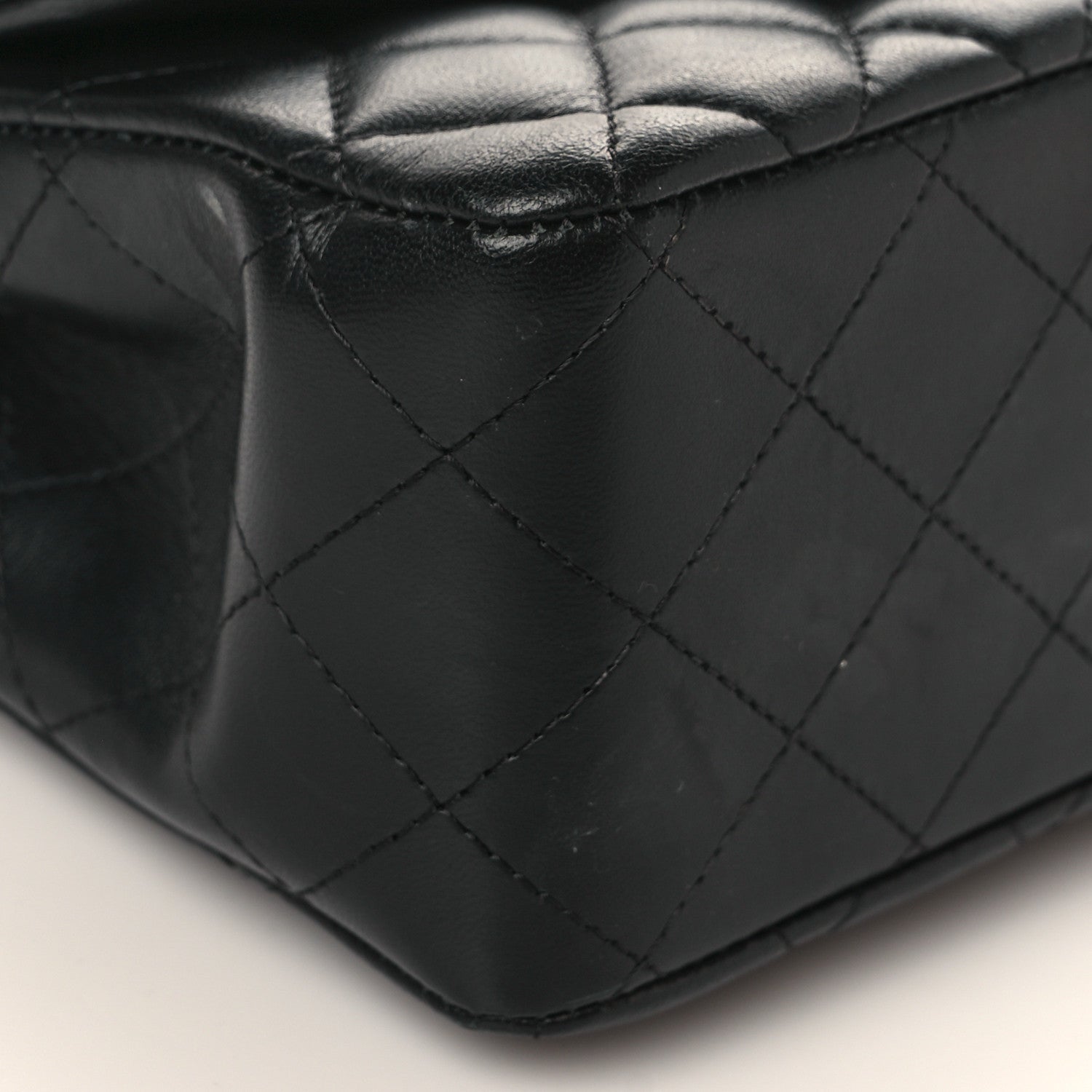 Chanel Lambskin Quilted Mini Square Flap So Black 8 of 9