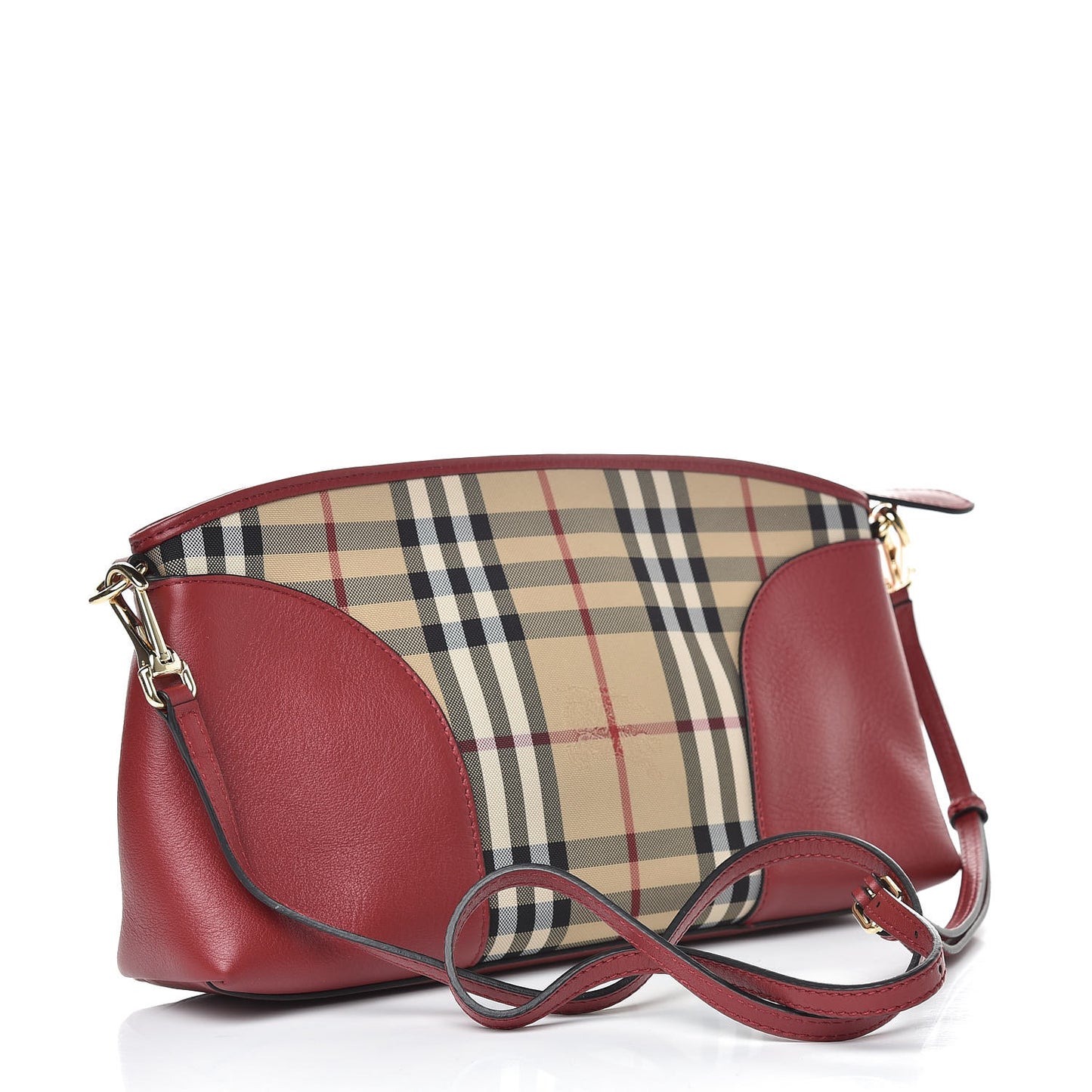 Horseferry Check Small Chichester Crossbody Clutch Bag Parade Red