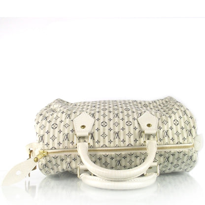 Louis Vuitton Mini Lin Croisette Speedy 30 Blue 4 of 10