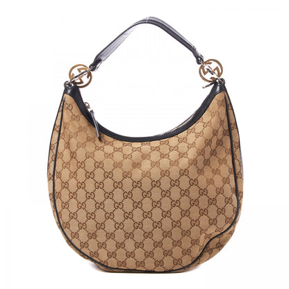 Gucci Monogram Medium GG Twins Hobo Black 1 of 7