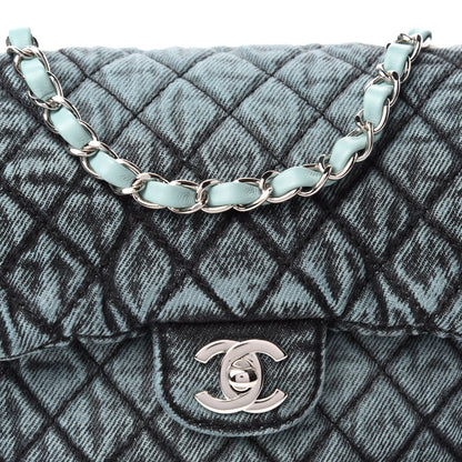 Chanel Denim Quilted Denimpression Small Flap Blue Black 10 of 11