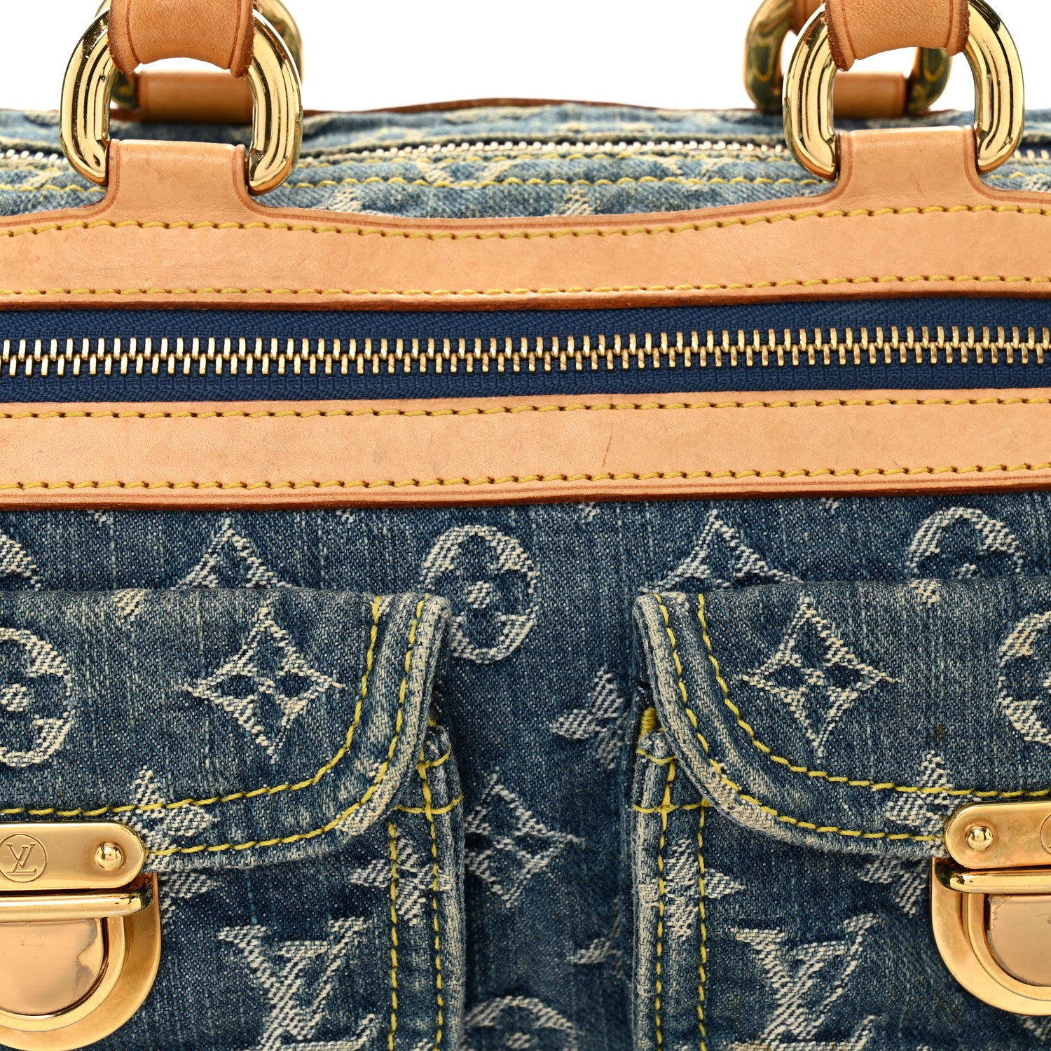 Louis Vuitton Monogram Denim Neo Speedy Blue 8 of 14