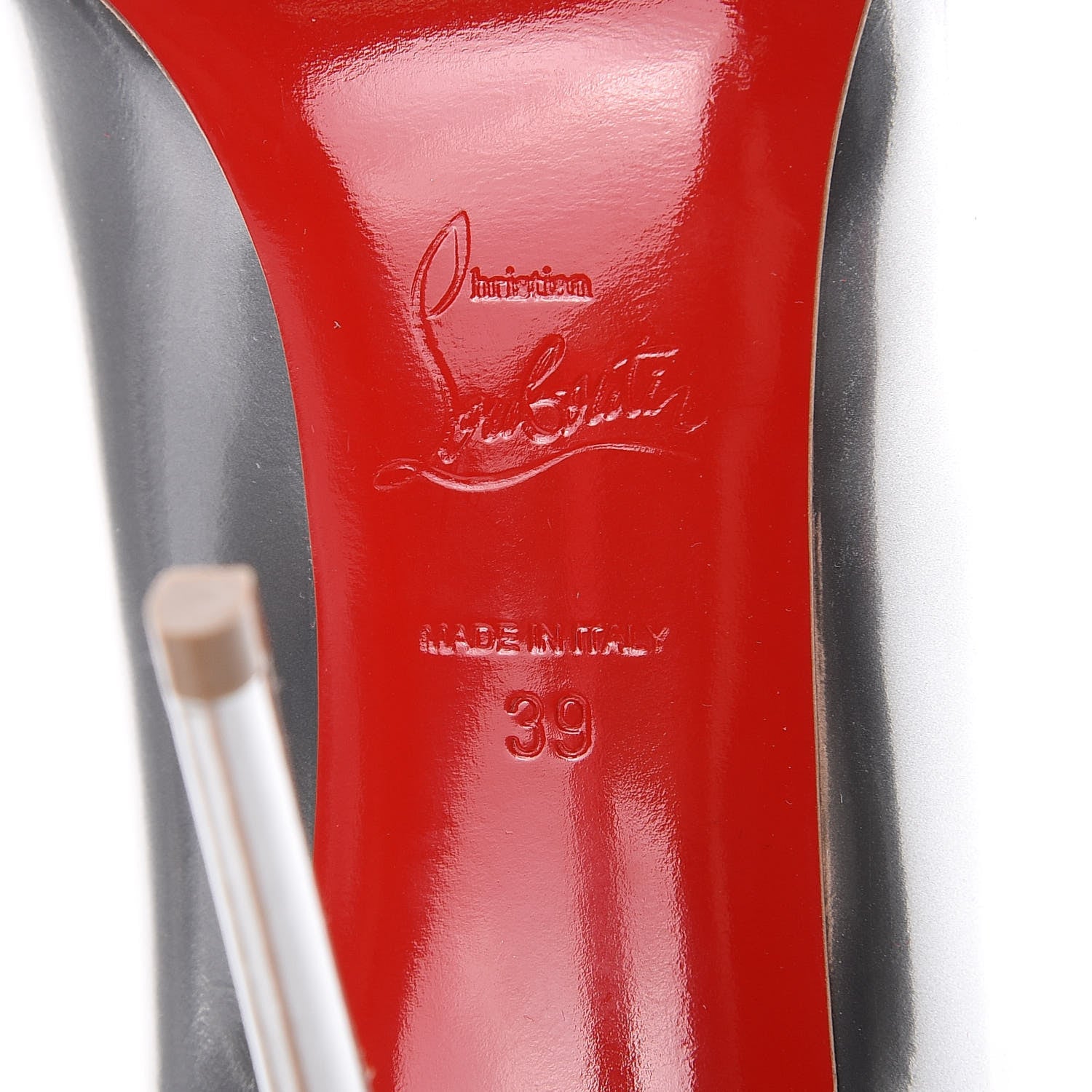 Christian Louboutin Antispecchio Pigalle Follies 100 Pumps 39 Silver 7 of 11