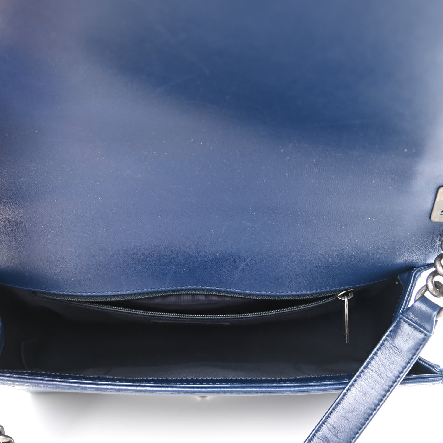 Chanel Lambskin Quilted New Medium Boy Flap Navy 5 of 11