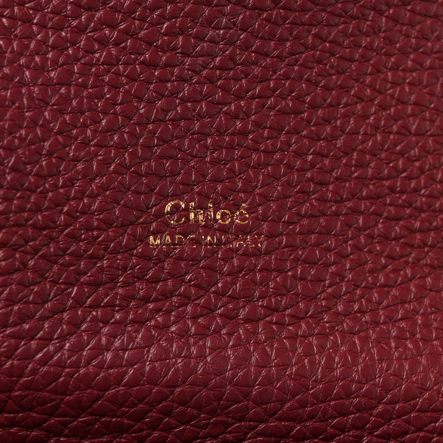 Chloe Grained Calfskin Medium Aby Day Shoulder Bag Red 6 of 9