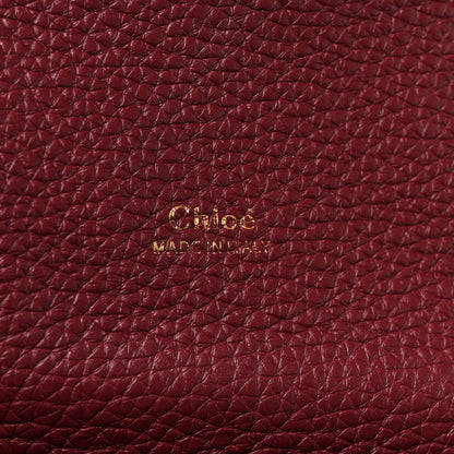 Chloe Grained Calfskin Medium Aby Day Shoulder Bag Red 6 of 9