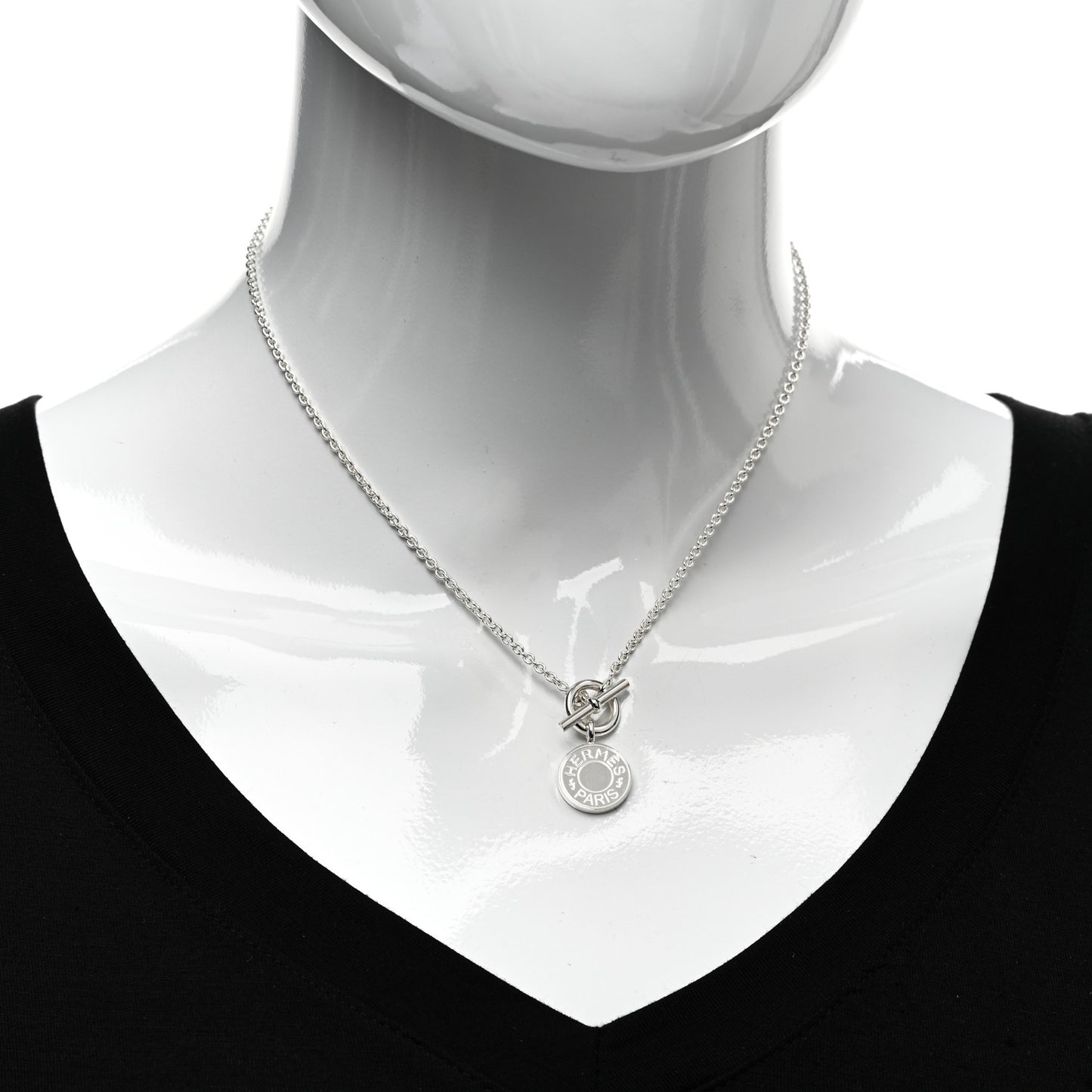 Sterling Silver Amulettes H Confettis Pendant Necklace