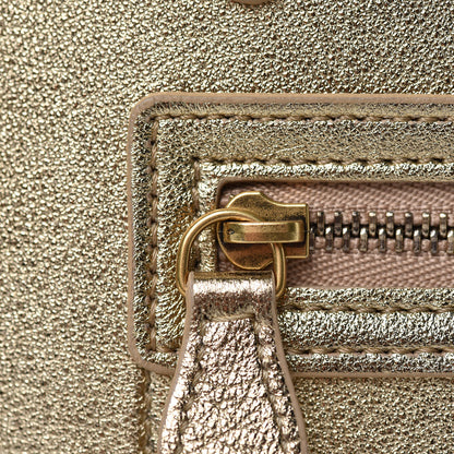 Celine Laminated Lambskin Nano Luggage Gold 12 of 13