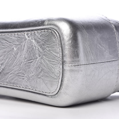 Chanel Metallic Lambskin Calfskin Quilted Medium Gabrielle Hobo Silver 9 of 9