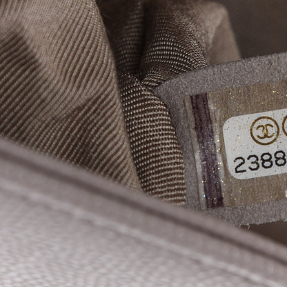 Chanel Caviar Quilted Medium Boy Flap Dark Beige 6 of 8