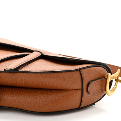 Christian Dior Grained Calfskin Saddle Bag With Strap Camello 9 of 9