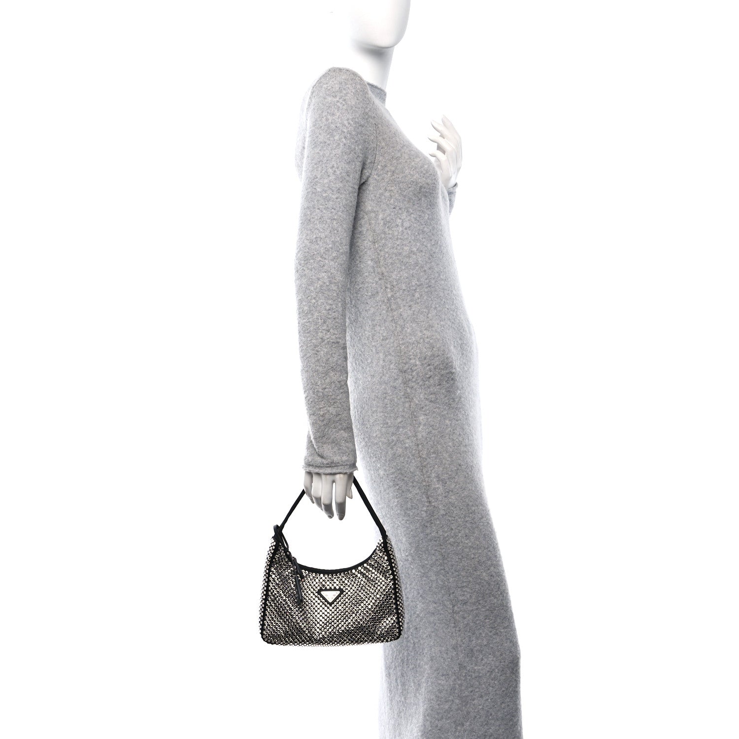 Prada Satin Crystal Mini Re-Edition 2000 Bag Cristal 2 of 9