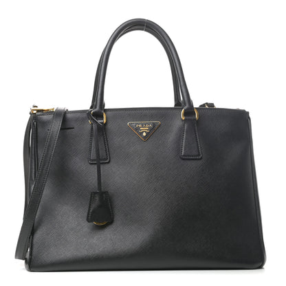 Prada Saffiano Large Galleria Double Zip Tote Black 1 of 8
