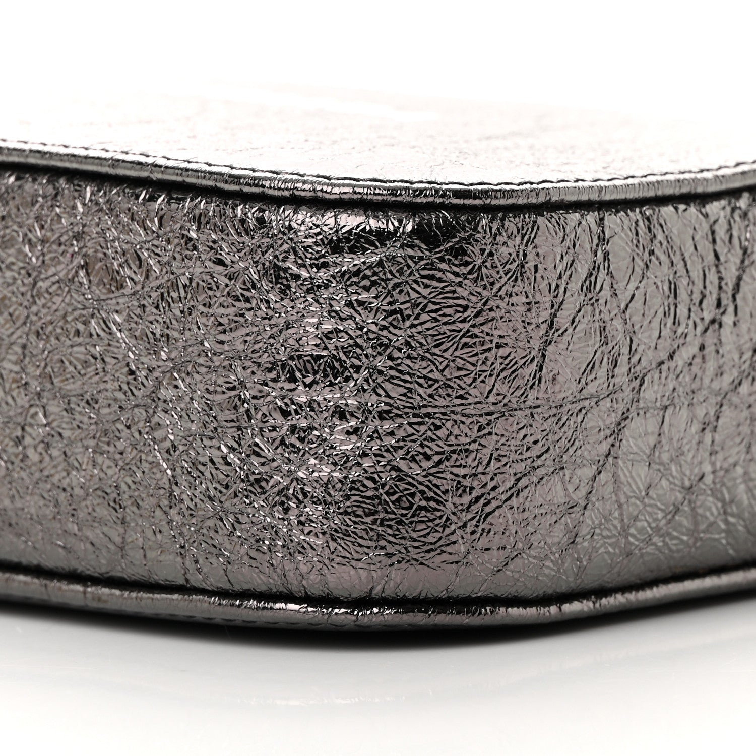 Balenciaga Metallic Textured Calfskin XS Everyday Camera Bag with Handle Black 10 of 10
