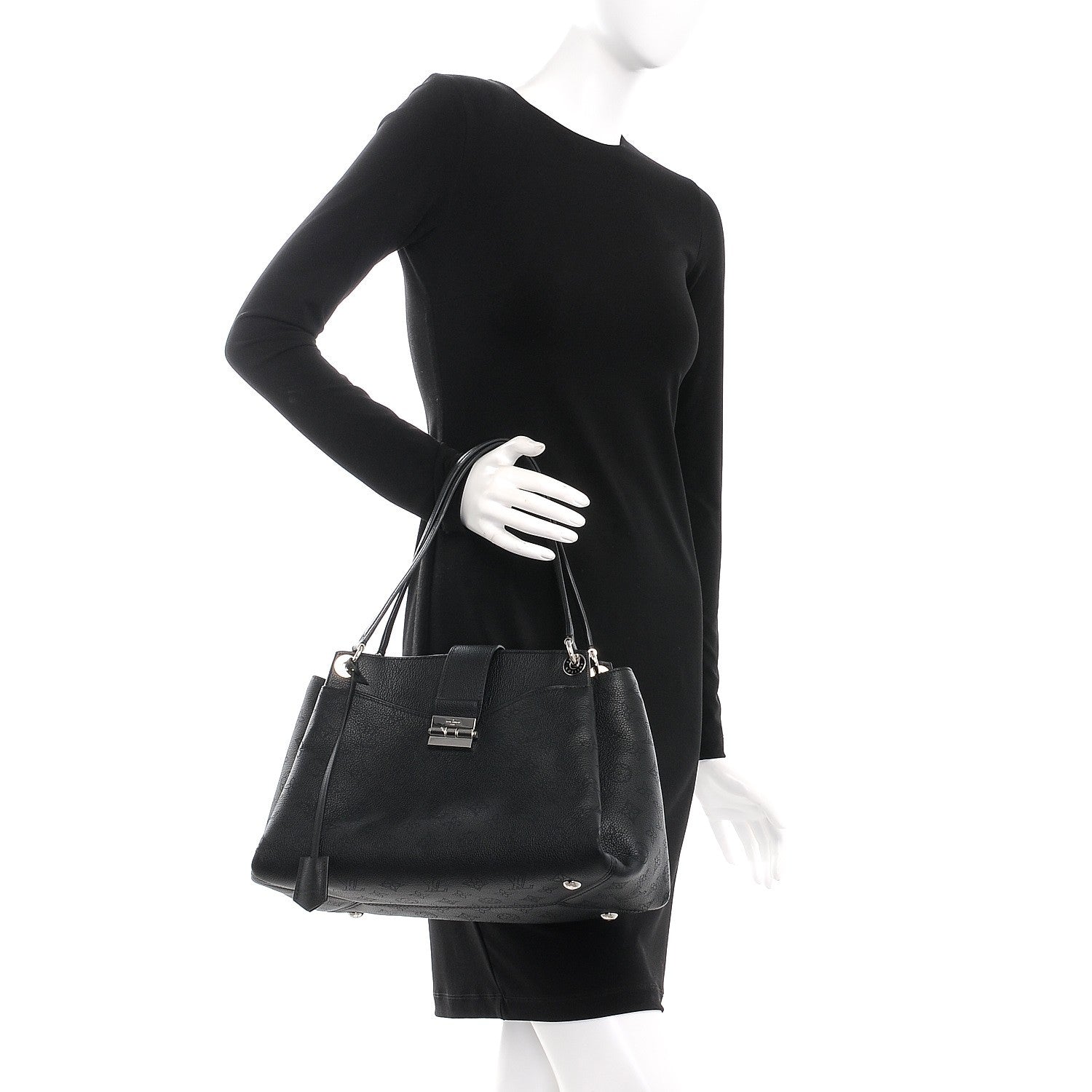 Louis Vuitton Mahina Calfskin Sevres Black 2 of 7