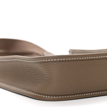 Hermes Taurillon Clemence Evelyne TPM Etoupe 9 of 11