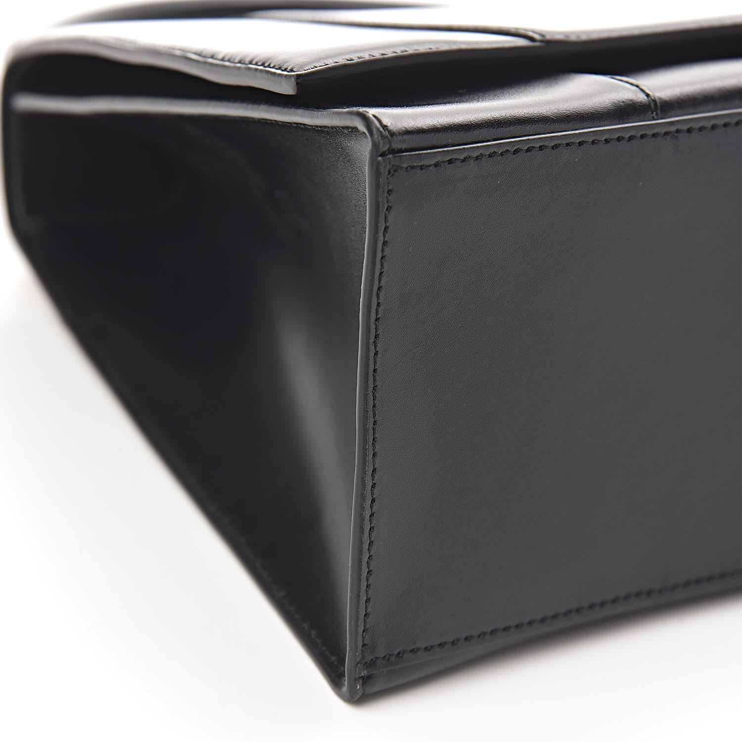 Balenciaga Shiny Box Calfskin Medium Hourglass Top Handle Bag Black 8 of 10