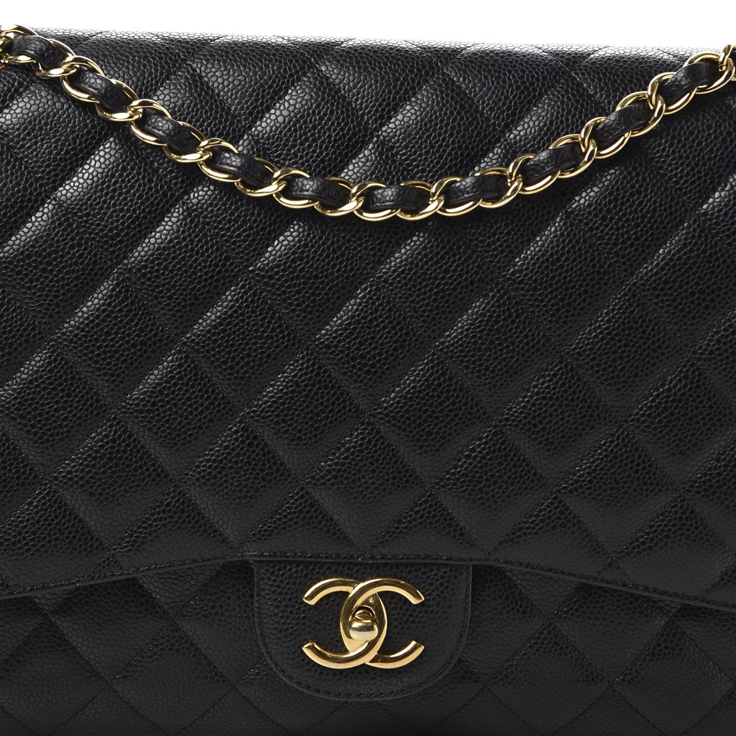 Chanel Caviar Quilted Maxi Double Flap Black 10 of 10