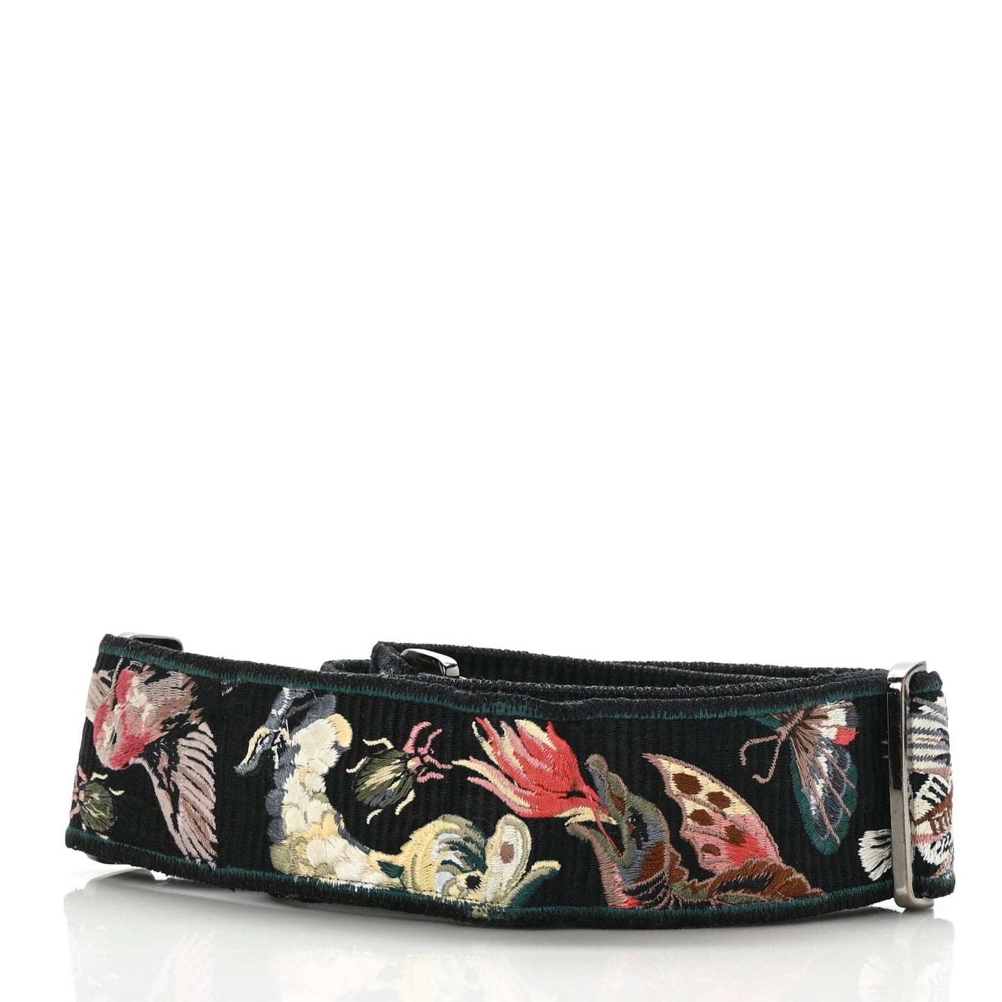 Canvas Camubutterfly Rockstud Guitar Strap Multicolor
