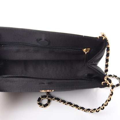 Chanel Satin Evening Bag Black 5 of 9