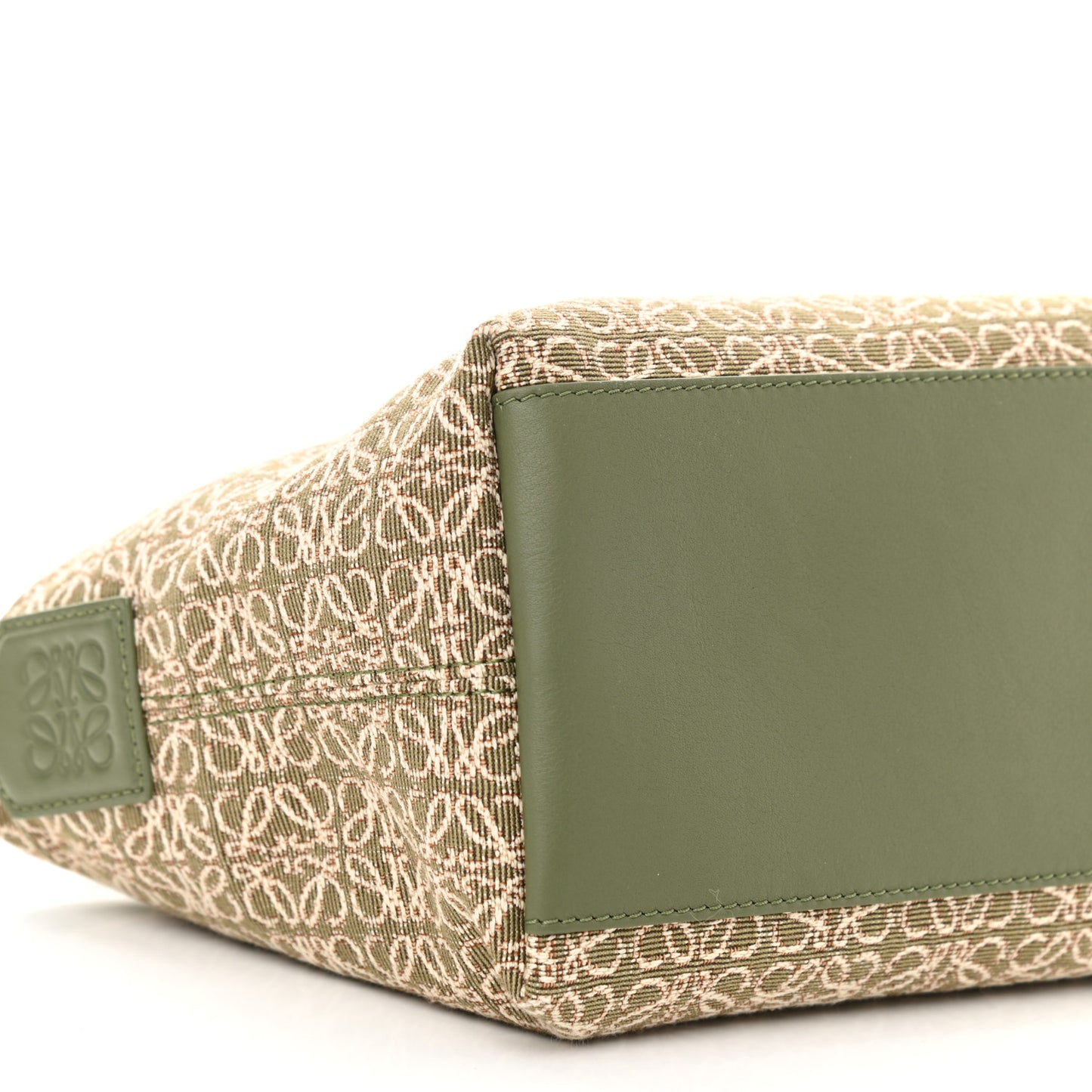 Jacquard Anagram Calfskin Small Cubi Bag Avocado Green