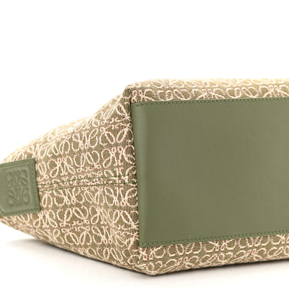 Loewe Jacquard Anagram Calfskin Small Cubi Bag Avocado Green 9 of 11